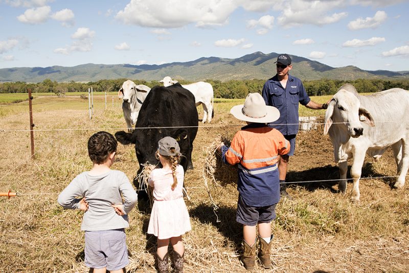 Kids on farm tour